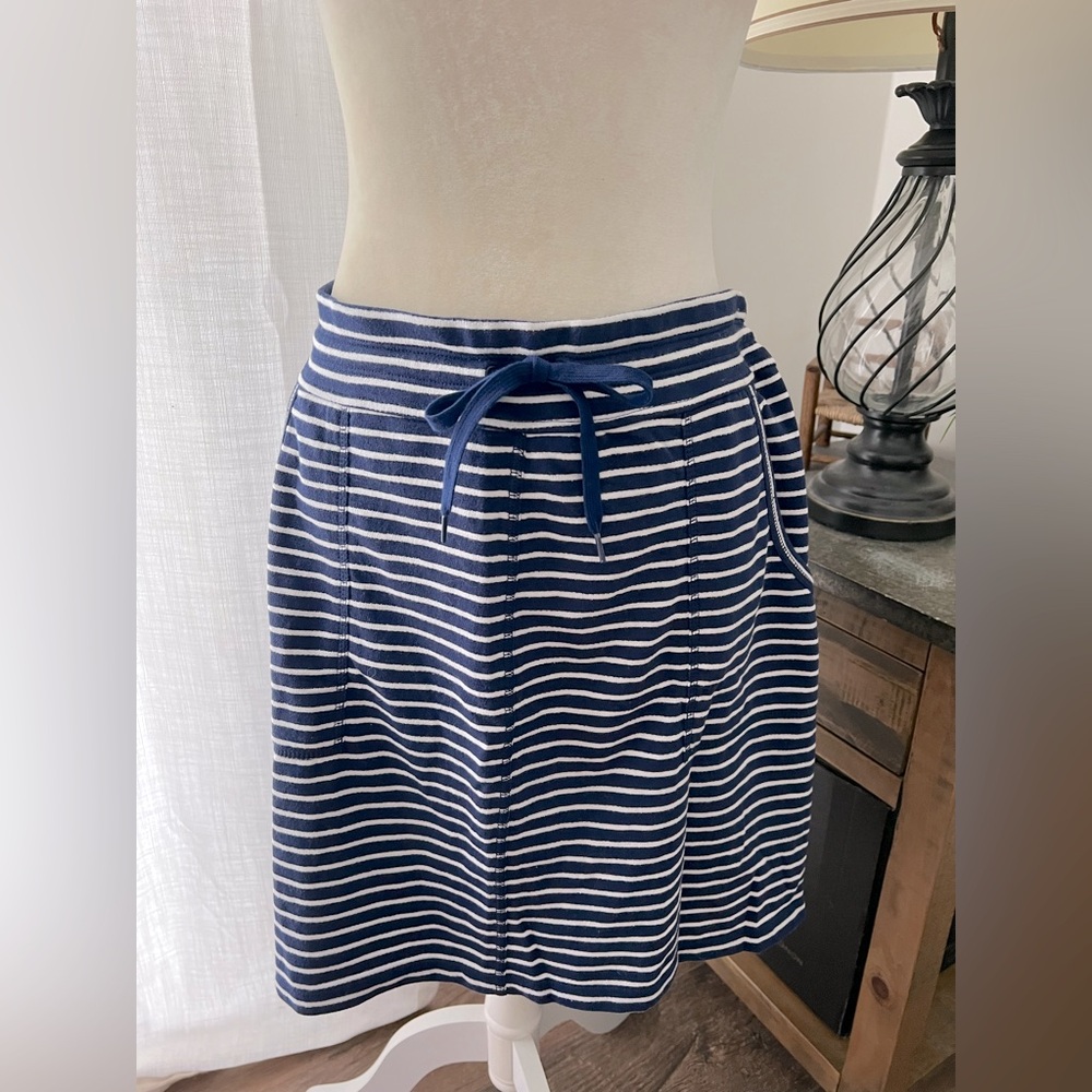 Jones New York Striped Blue and White Women's Skirt